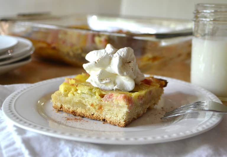 Rhubarb Kuchen Crafty Cooking Mama