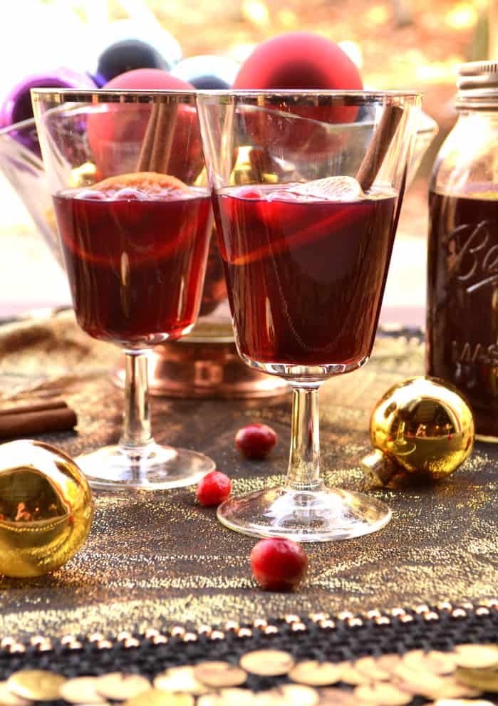 Mulled Cranberry Wine | Warm Spiced Wine - Crafty Cooking Mama