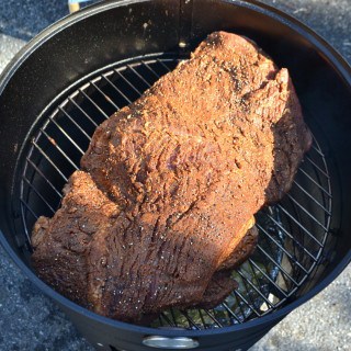 Smoked Mesquite BBQ Beef Brisket | www.craftycookingmama.com