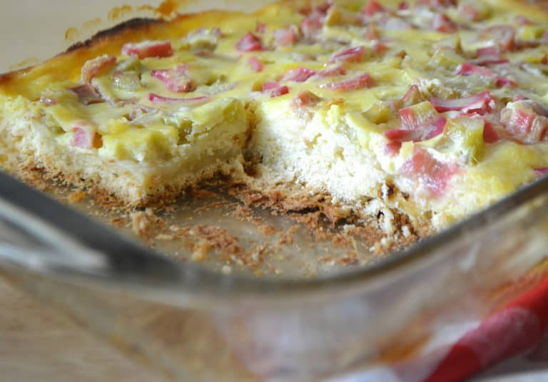 Rhubarb Kuchen Crafty Cooking Mama