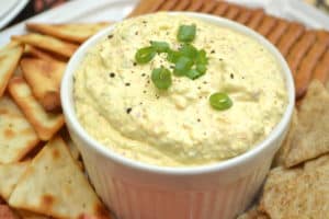 A quick & simple spread made with cream cream cheese & your favorite garden veggies and herbs - make it your own. Perfect summer snack!